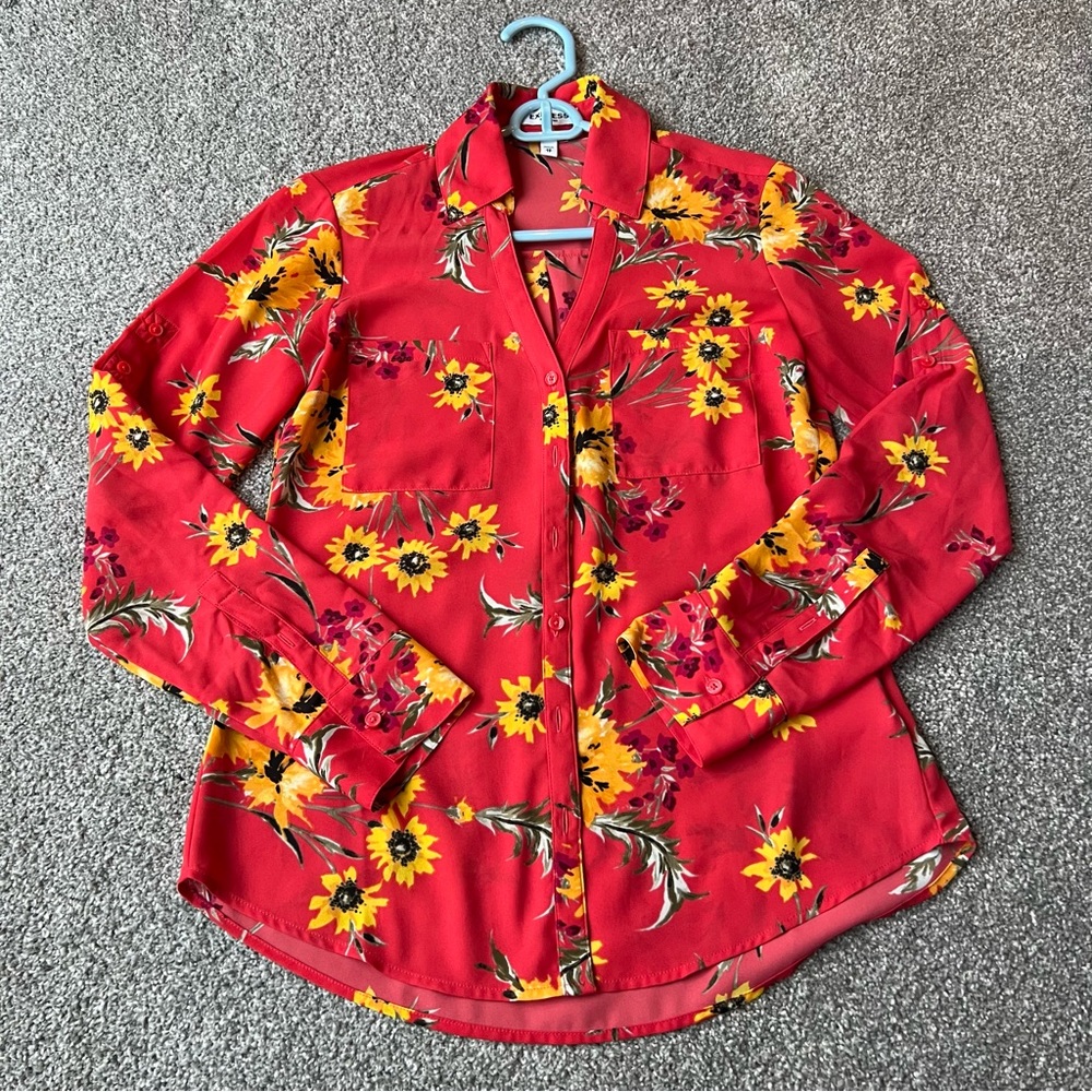 Express Portofino Slim button down dress shirt!